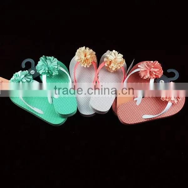 Stock Beach Swim PE Flip Flops Slippers For Women And Kids