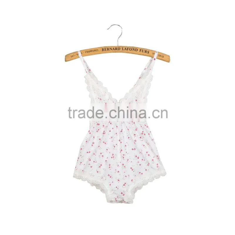 2016 New fashion baby wear summer one piece backless jumpsuit baby boutique outfit