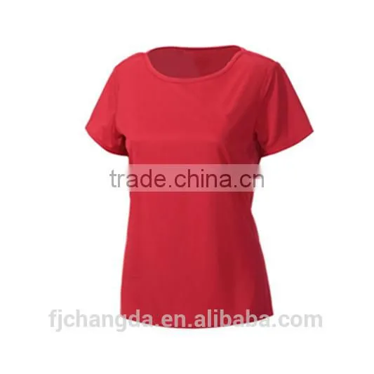 Cannda 100% cotton women sport t shirt blank