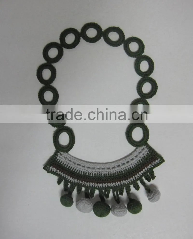 Wholesale crochet cotton dress collar patch for decorating