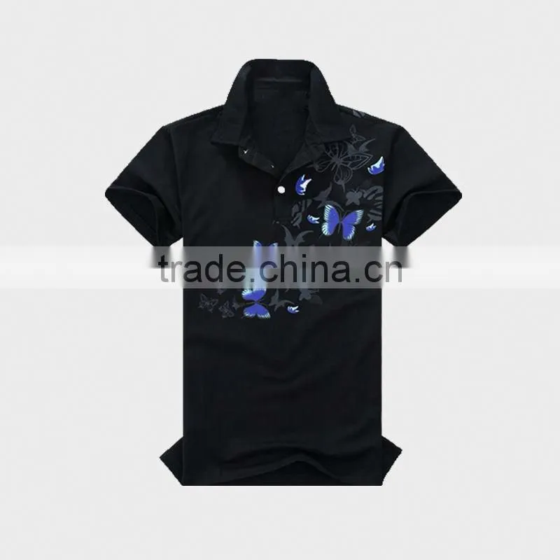 2015 china supplierSummer Men's Polo Shirt with Ribbon
