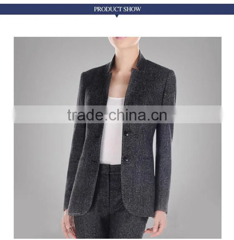 High quality Collar Business Suits For Women Wool