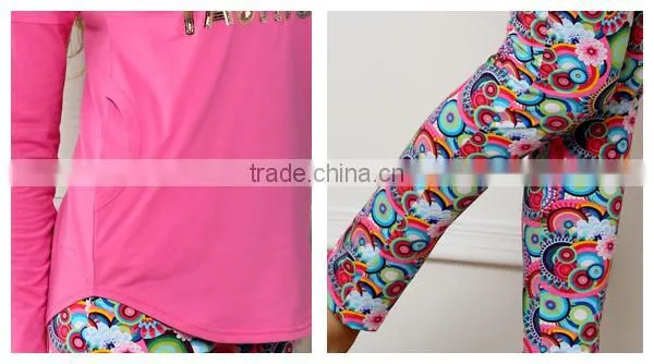 New L/S tops+ legging100%viscose fancy printing summer pajamas plus size design women minion pyjamas