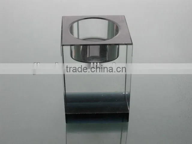 Hot sale black base Crystal candlesticks