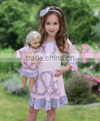 Best Selling Reliable China Supplier Soft Cotton Smocked Triple Ruffle Pants Winter clothing girl halloween ruffle dress