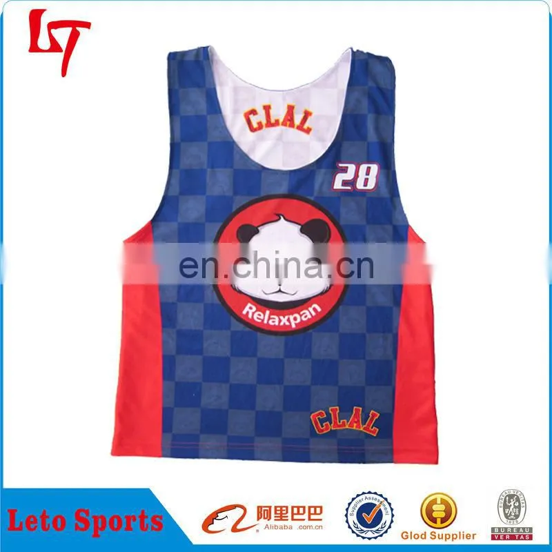 Sexy panda lacrosse jersey reversible box lacrosse uniform