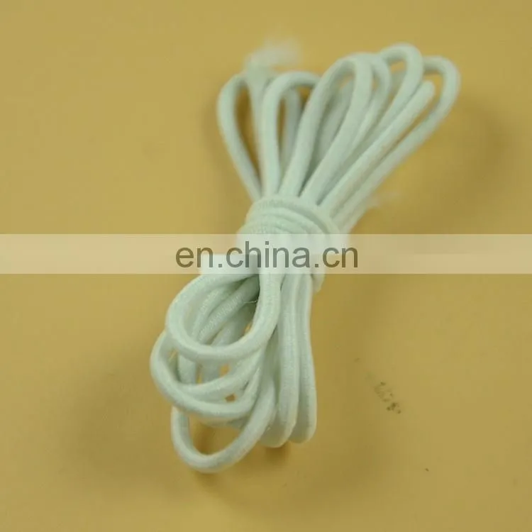 stock colored 4mm round elastic cord for garment