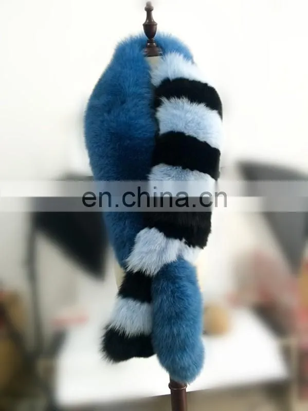 Fashion Top Quality Women Winter New Style Cheap Ladies Fox Fur Warm Scarf