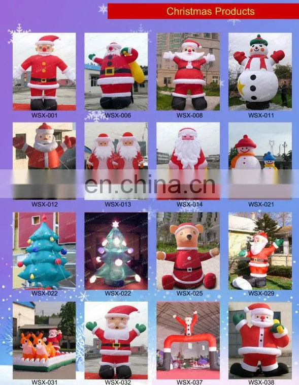 decorated inflatable christmas archway