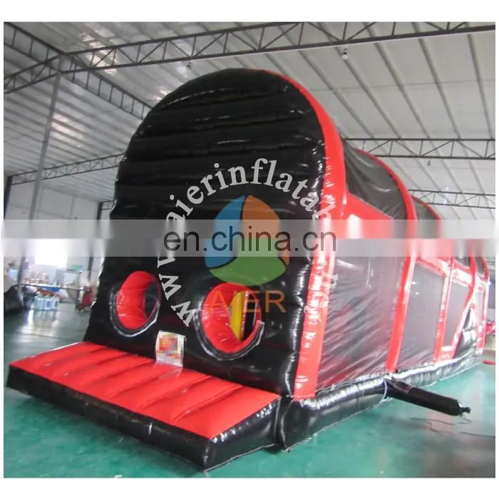 Red & Black inflatable Obstacle Course