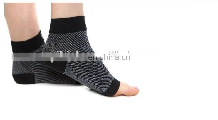 Athletic Knitted Open Toe Compression Ankle Socks For Sports#YLW-03