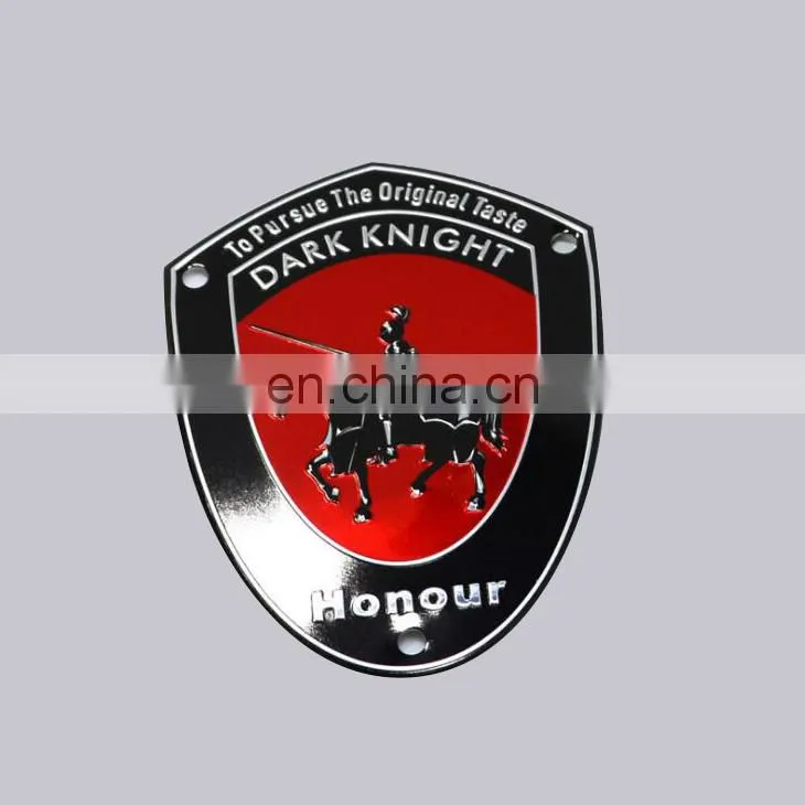 Top Quality 3M Adhesive Type And Color Printed Custom Gold Aluminum Logo Embossed Metal Label