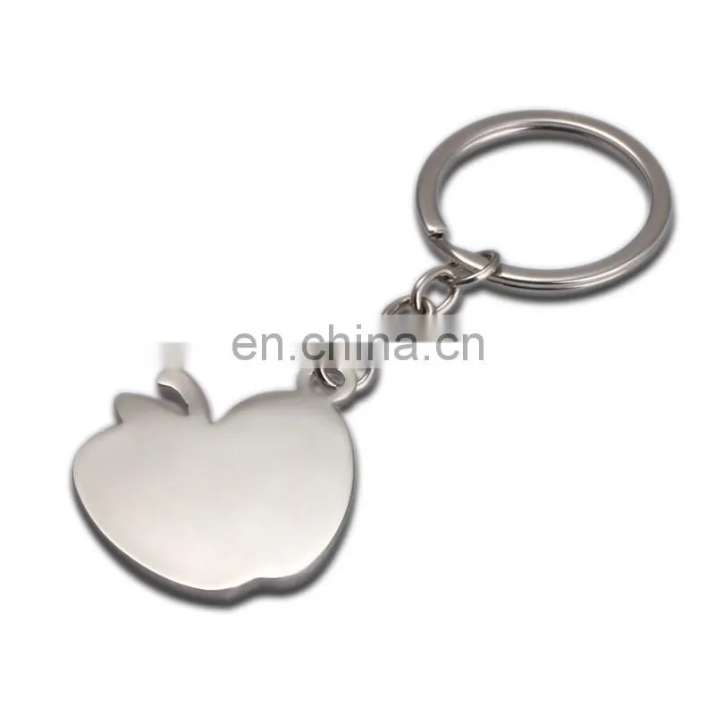 New arrival Novelty Souvenir Metal Apple Key Chain Creative Gifts Apple Keychain