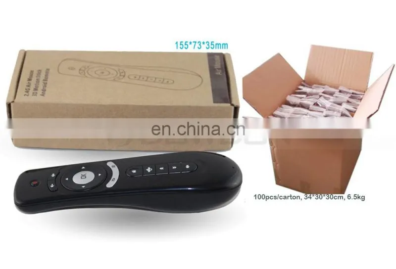 2.4G wireless keyboard android air mouse non-directional anti-shake 3d air fly mouse for smart tv for motion sense games