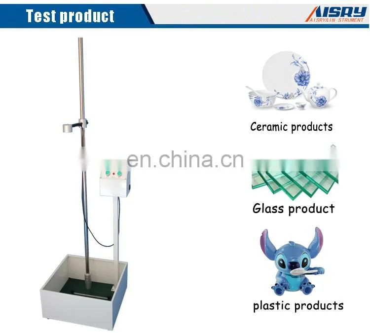 Stability Falling Ball Fatigue Impact Tester for Plastic Ceramic Glass Fiber
