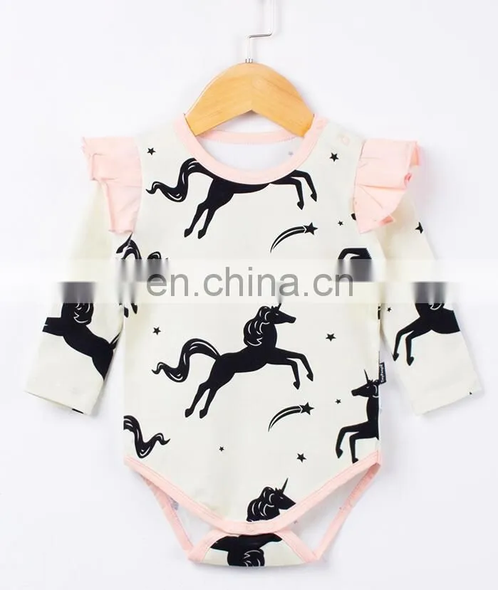 Soft Wear Baby Jumpsuit Cute Printed Rompers Baby Wear