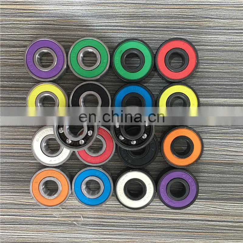 Cheapest deep groove ball bearing 608 2rs 608zz color shield skateboard bearing