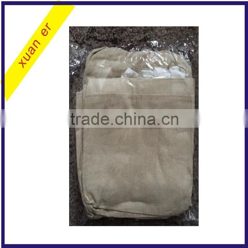 2015 Top selling products 8"x8" reusable natural color canvas bag for wholesale