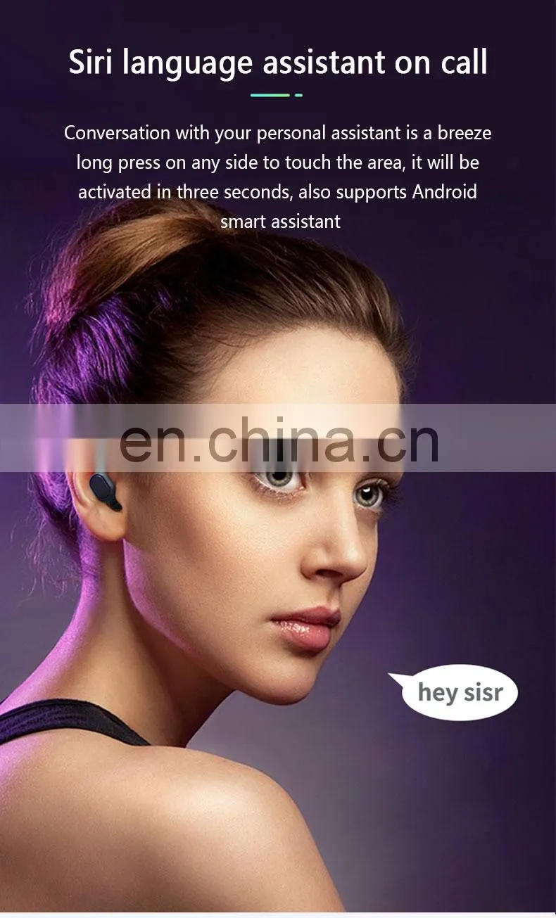 earphone headphone Version 5.0 High Quality 2021 Amazon Top Seller Wholesale Cellphone Headset Earbuds Wireless stereo earphone