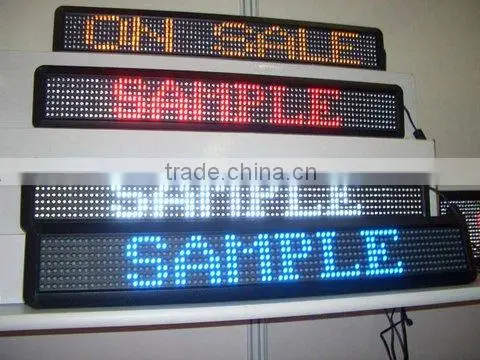 Indoor/outdoor P7.625 sinle color vivid and lively wireless led moving message display