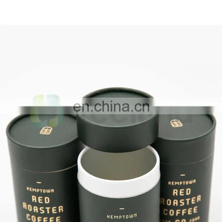 Fancy Coffee Packaging Custom Box Cylindrical Paper Box