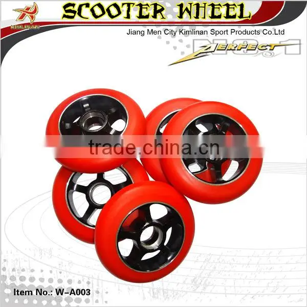 high end metal core pu wheel,pro scooter wheel