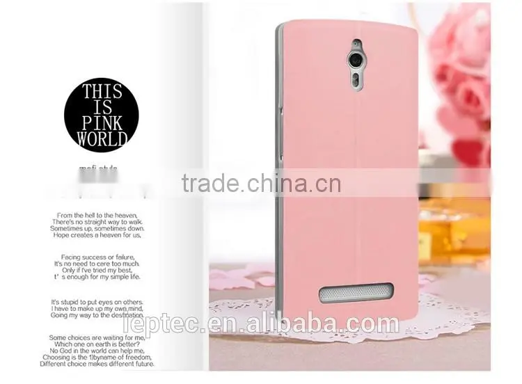 MOFi Case Celular Leather Housing for OPPO Find 7, Phone Handset Coque Flip Back Cover for OPPO X9007