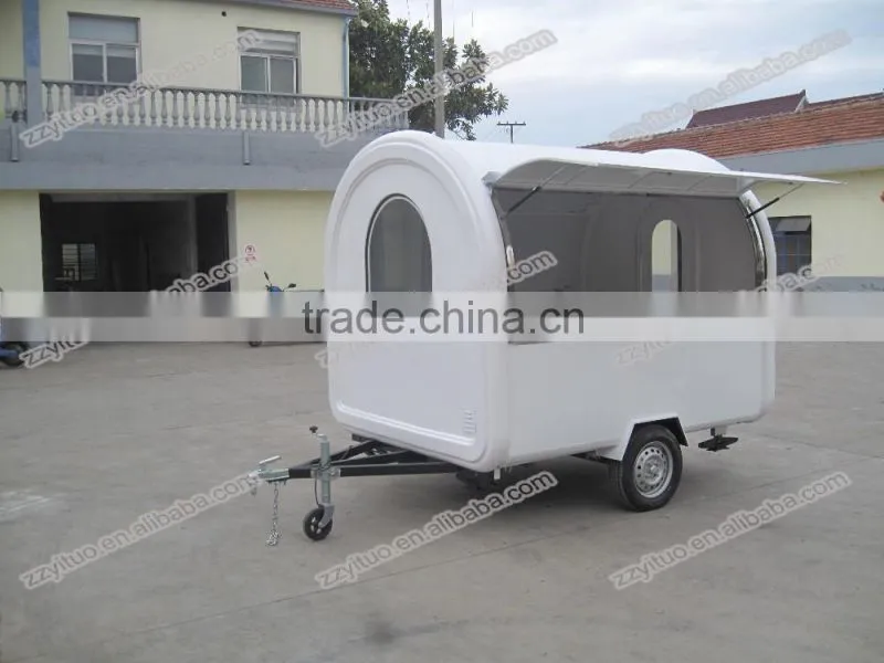 China New Style Mobile Commercial Fried Ice Cream Cart, Costomerized Food Trailer, Mobile Fast Food Carts For Snack Food