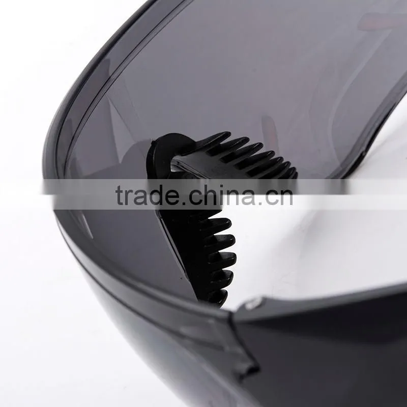 China manufacturers wholesale industrial grey anti uv lens en166 safety glasses with soft rubber nose padded