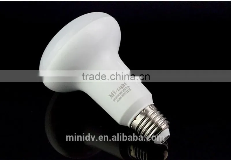 50000 Hours Lifespan 9W RGBW Mi.light E27 WiFi LED Bulb 6000-6500K Color Temperature Adjustable With Free Remote Android IOS APP
