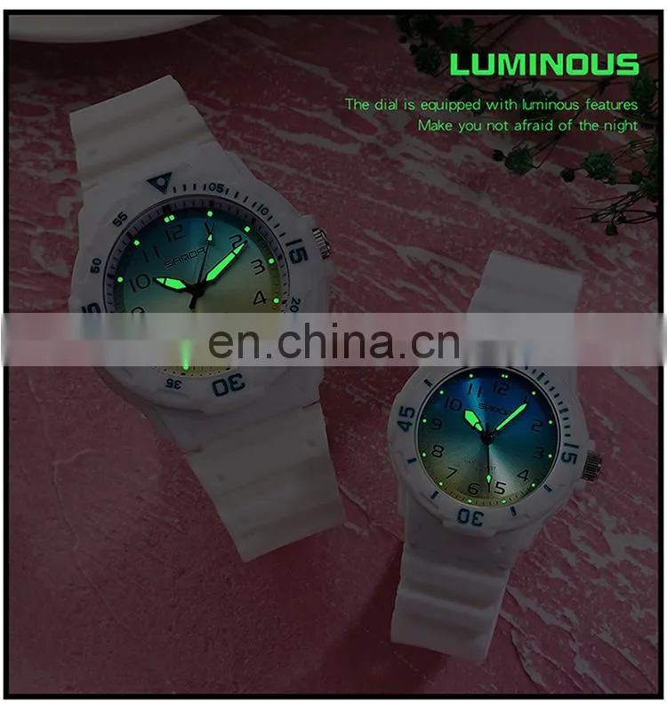 Sanda 6011L 6019G New Mens Ladies Quartz Wrist Watches Luminous Water Proof Fashion Couple Watch Set
