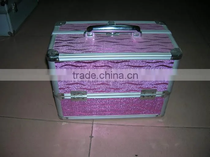 2015 new design Aluminum tattoo kit case, Aluminum Cosmetics case , makeup case with mirror and lock