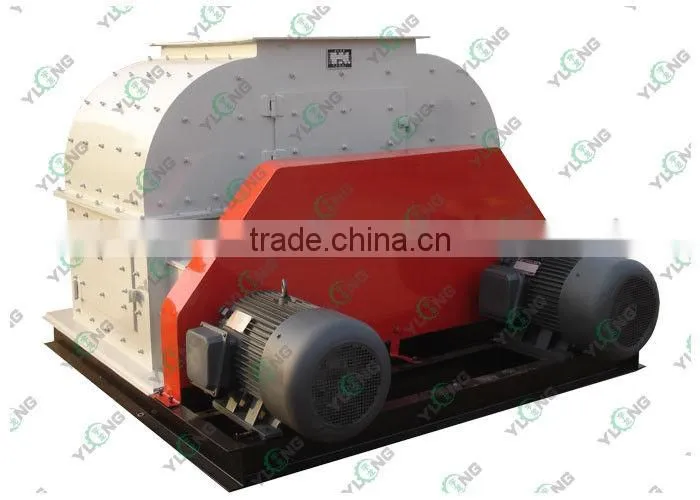 Horizontal Chain Organic Fertilizer Straw Hammer Mill Crusher 5-10ton / h