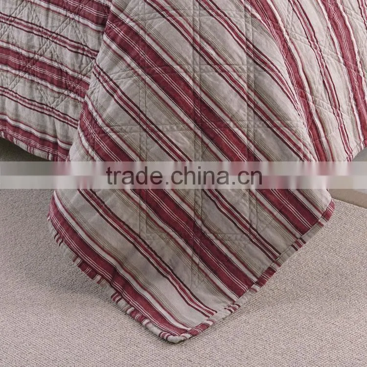 Yarn-dyed linen cotton quilt