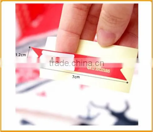 christmas vinyl stickers,gloss vinyl sticker,christmas label