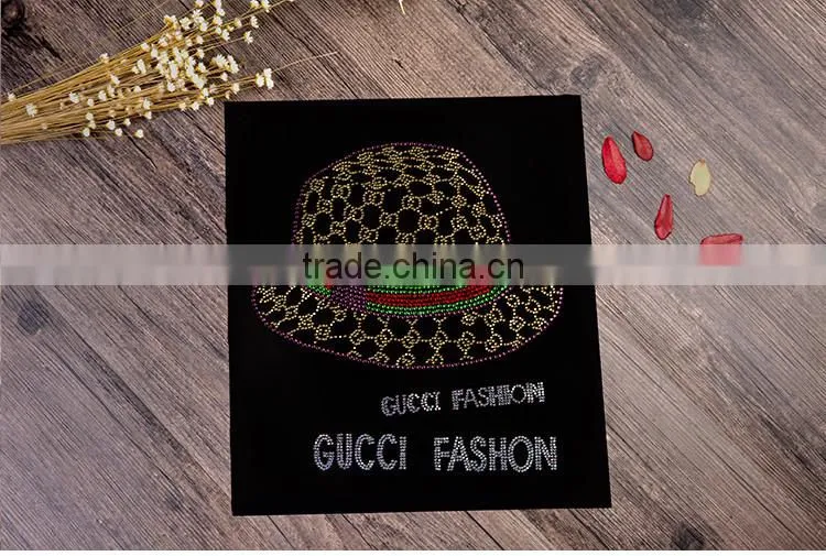 Shining Hat pattern oes hotfix rhinestone transfer
