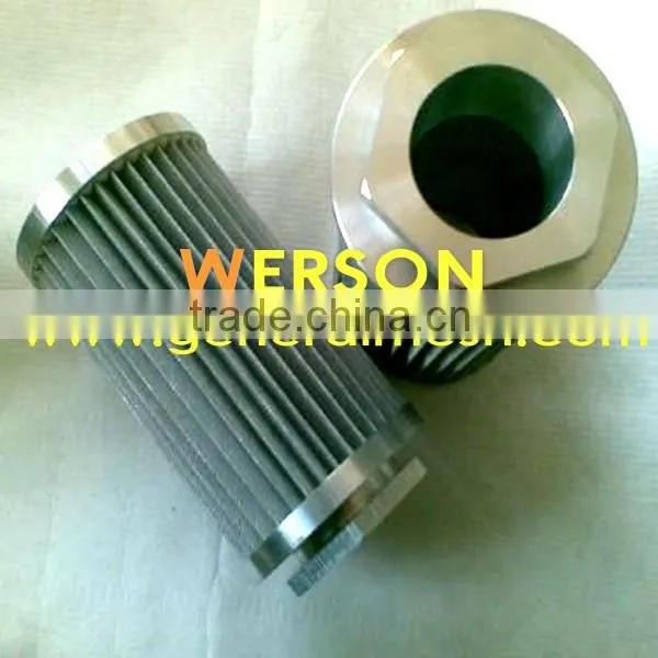mahle hydraulic oil filter element ,pleated filter cartridge in 316 s.s mesh