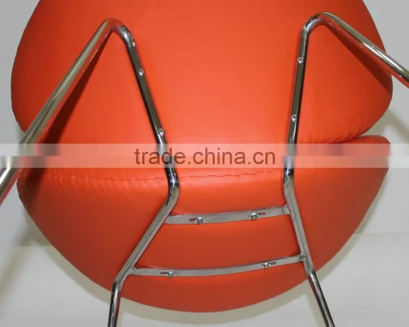 replica fiberglass/plywood stainless steel frame fabric Pierre Paulin Style Orange Slice Chair