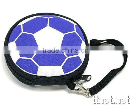 Soft and durable neoprene CD bag with lanyard