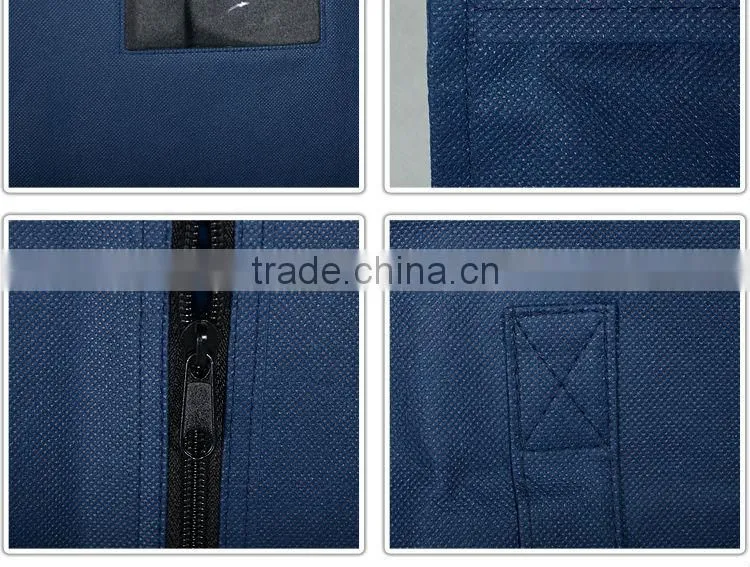 custom natural clear nylon garment bags with pockets