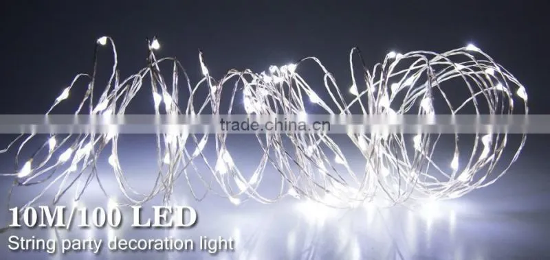 20w 10m Dimmable Led String copper wire lights 12v with rf controller