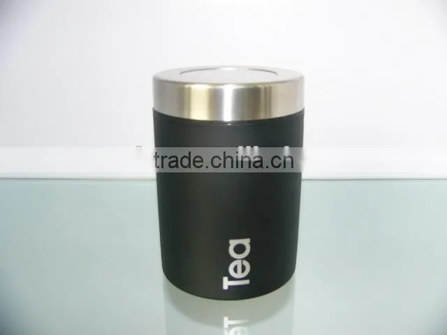 4" Stainless Steel Canister with visible lid