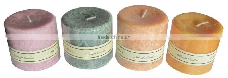 frosted flowers candles