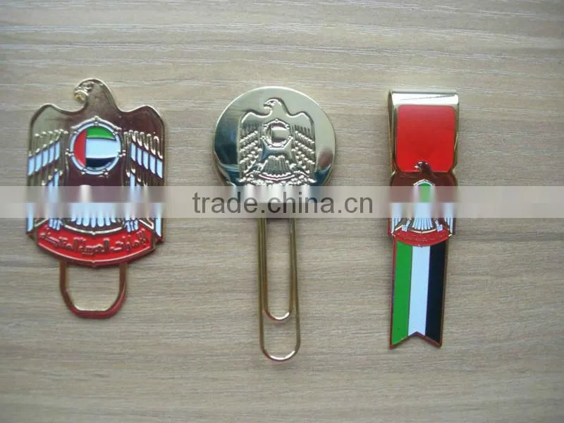 2016 UAE new gifts round shape book mark engraved book clip