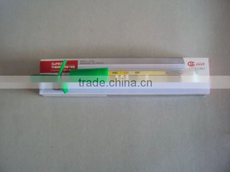 Mercury free clinical thermometers for testing body temperature