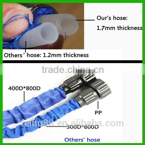alibaba express italy Expandable Hose/latex fabric garden hose/brass expandable garden hose