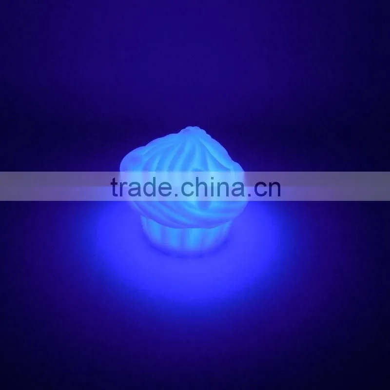 Colour Changing Led Light Toys Plastic Vinyl Icecream Shaped Toys