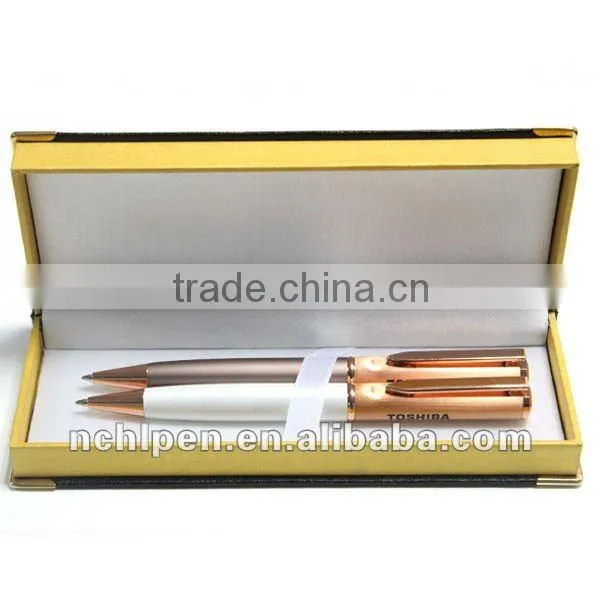 Hot sell white color brass pen set(2012-2013)