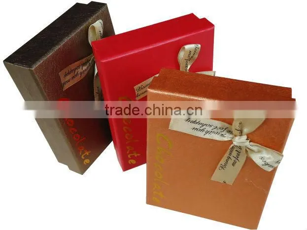 chocolate custom paper gift box