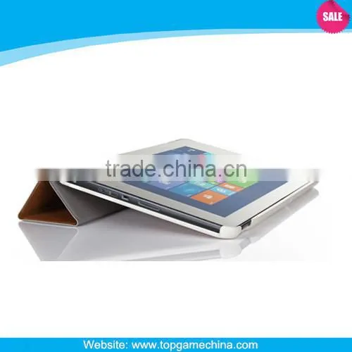 Slim 3 Folding +Silk Pattern Leather Back cover For Dell Venue 11 Pro 5130 Tablet Case